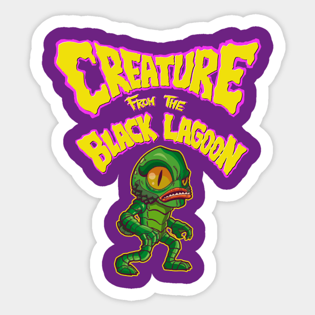 Creature from the Black Lagoo Sticker by mauchofett